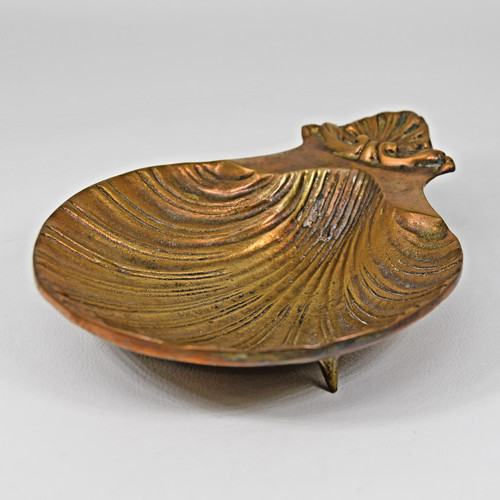Vtg brass sea shell - vtg,